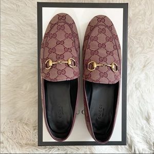 Gucci Jordaan GG Canvas Monogram Loafer size 37